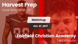 Matchup: Harvest Prep High vs. Fairfield Christian Academy  2017