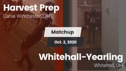 Matchup: Harvest Prep High vs. Whitehall-Yearling  2020