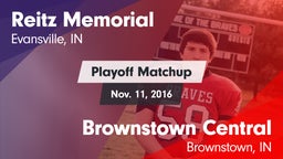 Matchup: Reitz Memorial vs. Brownstown Central  2016