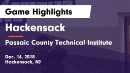 Hackensack  vs Passaic County Technical Institute Game Highlights - Dec. 14, 2018