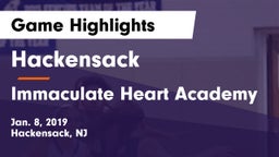 Hackensack  vs Immaculate Heart Academy  Game Highlights - Jan. 8, 2019