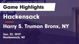 Hackensack  vs Harry S. Truman Bronx, NY Game Highlights - Jan. 22, 2019