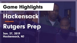 Hackensack  vs Rutgers Prep  Game Highlights - Jan. 27, 2019