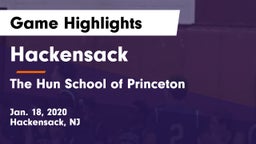Hackensack  vs The Hun School of Princeton Game Highlights - Jan. 18, 2020
