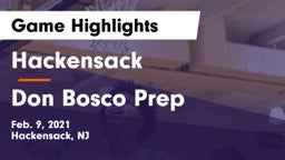 Hackensack  vs Don Bosco Prep  Game Highlights - Feb. 9, 2021