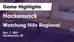 Hackensack  vs Watchung Hills Regional  Game Highlights - Dec. 7, 2021