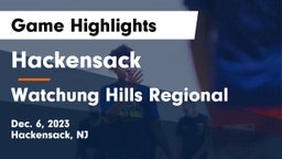 Hackensack  vs Watchung Hills Regional  Game Highlights - Dec. 6, 2023