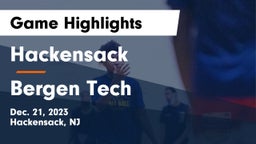 Hackensack  vs Bergen Tech  Game Highlights - Dec. 21, 2023