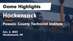 Hackensack  vs Passaic County Technical Institute Game Highlights - Jan. 6, 2024