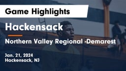 Hackensack  vs Northern Valley Regional -Demarest Game Highlights - Jan. 21, 2024