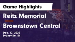 Reitz Memorial  vs Brownstown Central  Game Highlights - Dec. 12, 2020