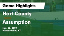 Hart County  vs Assumption  Game Highlights - Jan. 22, 2022