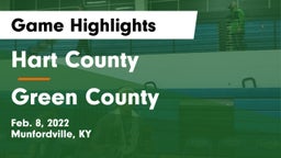 Hart County  vs Green County Game Highlights - Feb. 8, 2022