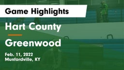 Hart County  vs Greenwood  Game Highlights - Feb. 11, 2022