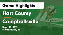 Hart County  vs Campbellsville  Game Highlights - Sept. 15, 2022