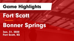 Fort Scott  vs Bonner Springs  Game Highlights - Jan. 31, 2020