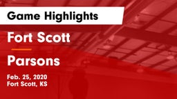 Fort Scott  vs Parsons  Game Highlights - Feb. 25, 2020