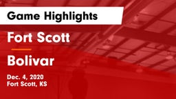 Fort Scott  vs Bolivar  Game Highlights - Dec. 4, 2020