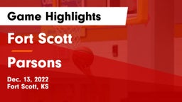Fort Scott  vs Parsons  Game Highlights - Dec. 13, 2022