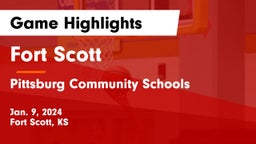 Fort Scott  vs Pittsburg Community Schools Game Highlights - Jan. 9, 2024