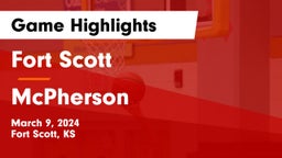 Fort Scott  vs McPherson  Game Highlights - March 9, 2024