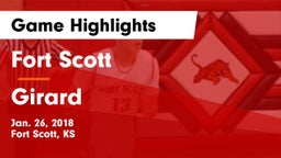 Fort Scott  vs Girard Game Highlights - Jan. 26, 2018