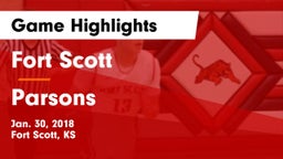 Fort Scott  vs Parsons Game Highlights - Jan. 30, 2018