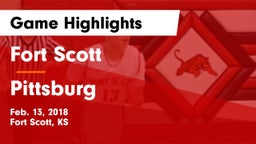 Fort Scott  vs Pittsburg Game Highlights - Feb. 13, 2018