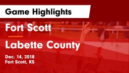 Fort Scott  vs Labette County Game Highlights - Dec. 14, 2018