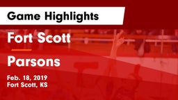 Fort Scott  vs Parsons  Game Highlights - Feb. 18, 2019