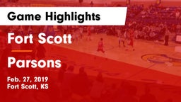 Fort Scott  vs Parsons  Game Highlights - Feb. 27, 2019