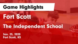 Fort Scott  vs The Independent School Game Highlights - Jan. 25, 2020