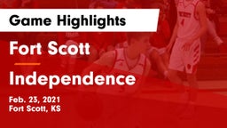 Fort Scott  vs Independence  Game Highlights - Feb. 23, 2021