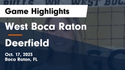 West Boca Raton  vs Deerfield   Game Highlights - Oct. 17, 2023