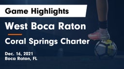 West Boca Raton  vs Coral Springs Charter  Game Highlights - Dec. 16, 2021