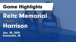 Reitz Memorial  vs Harrison  Game Highlights - Jan. 28, 2020