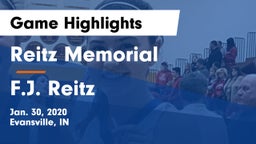 Reitz Memorial  vs F.J. Reitz  Game Highlights - Jan. 30, 2020