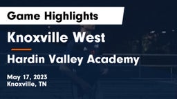 Knoxville West  vs Hardin Valley Academy Game Highlights - May 17, 2023