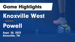 Knoxville West  vs Powell  Game Highlights - Sept. 20, 2022