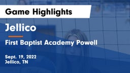 Jellico  vs First Baptist Academy Powell Game Highlights - Sept. 19, 2022