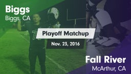 Matchup: Biggs  vs. Fall River  2016