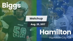 Matchup: Biggs  vs. Hamilton  2017