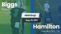 Matchup: Biggs  vs. Hamilton  2017