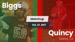 Matchup: Biggs  vs. Quincy  2017