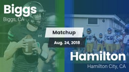 Matchup: Biggs  vs. Hamilton  2018