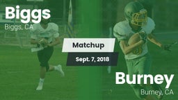 Matchup: Biggs  vs. Burney  2018