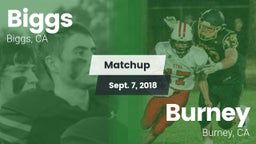 Matchup: Biggs  vs. Burney  2018