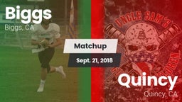 Matchup: Biggs  vs. Quincy  2018