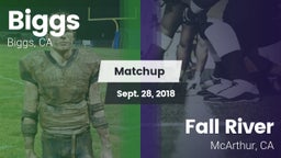 Matchup: Biggs  vs. Fall River  2018