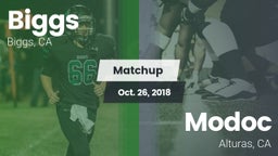 Matchup: Biggs  vs. Modoc  2018